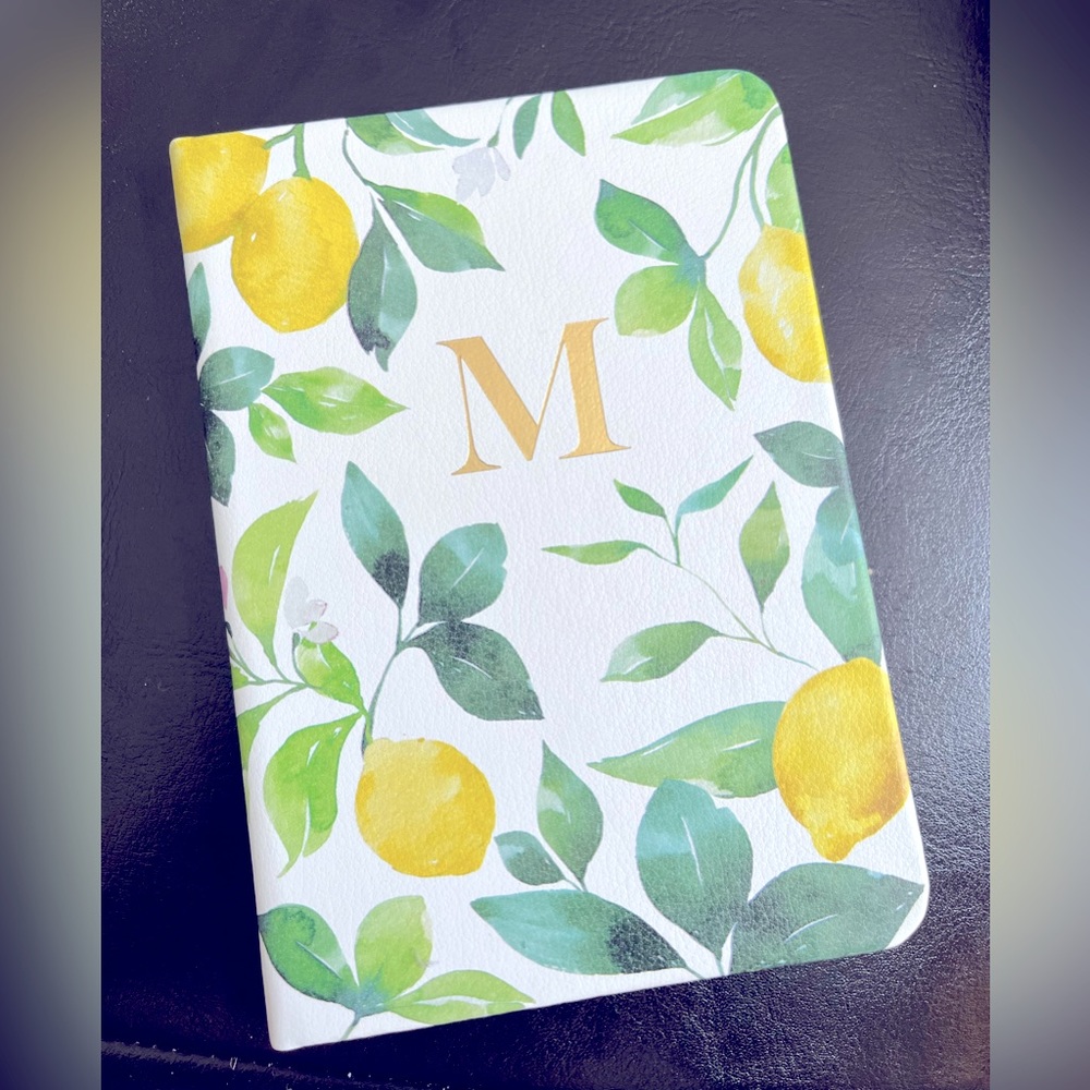 Lemon monogram journal (M)